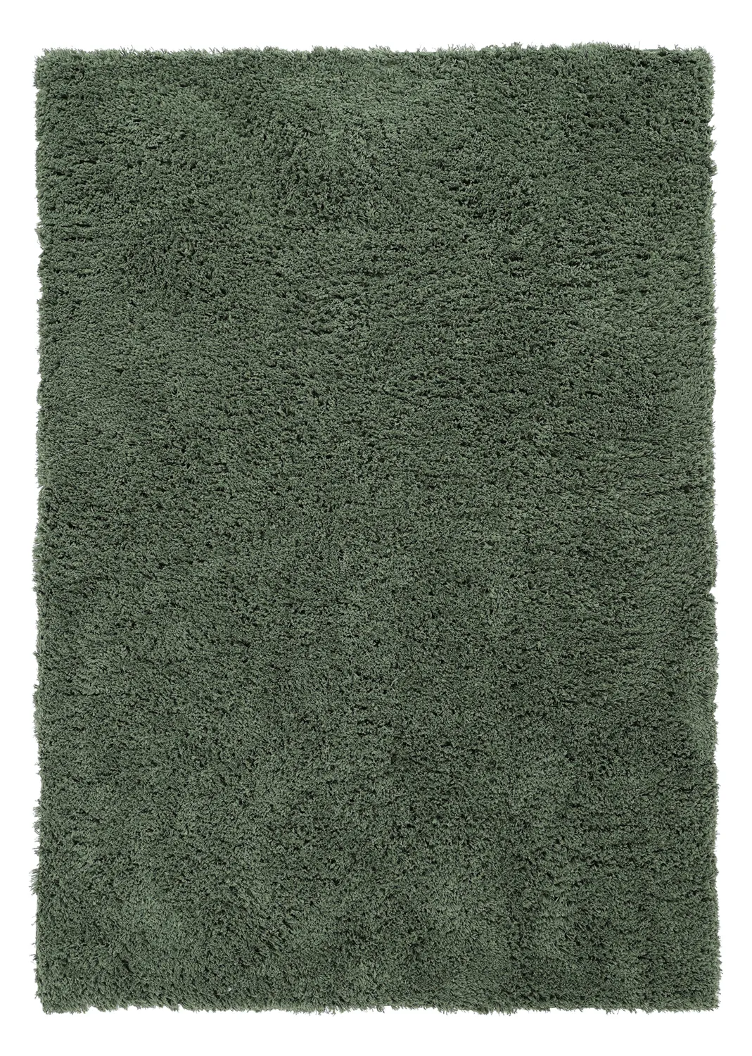 Hoogpolig vloerkleed - Combarro Solid Cotton Shaggy (groente)