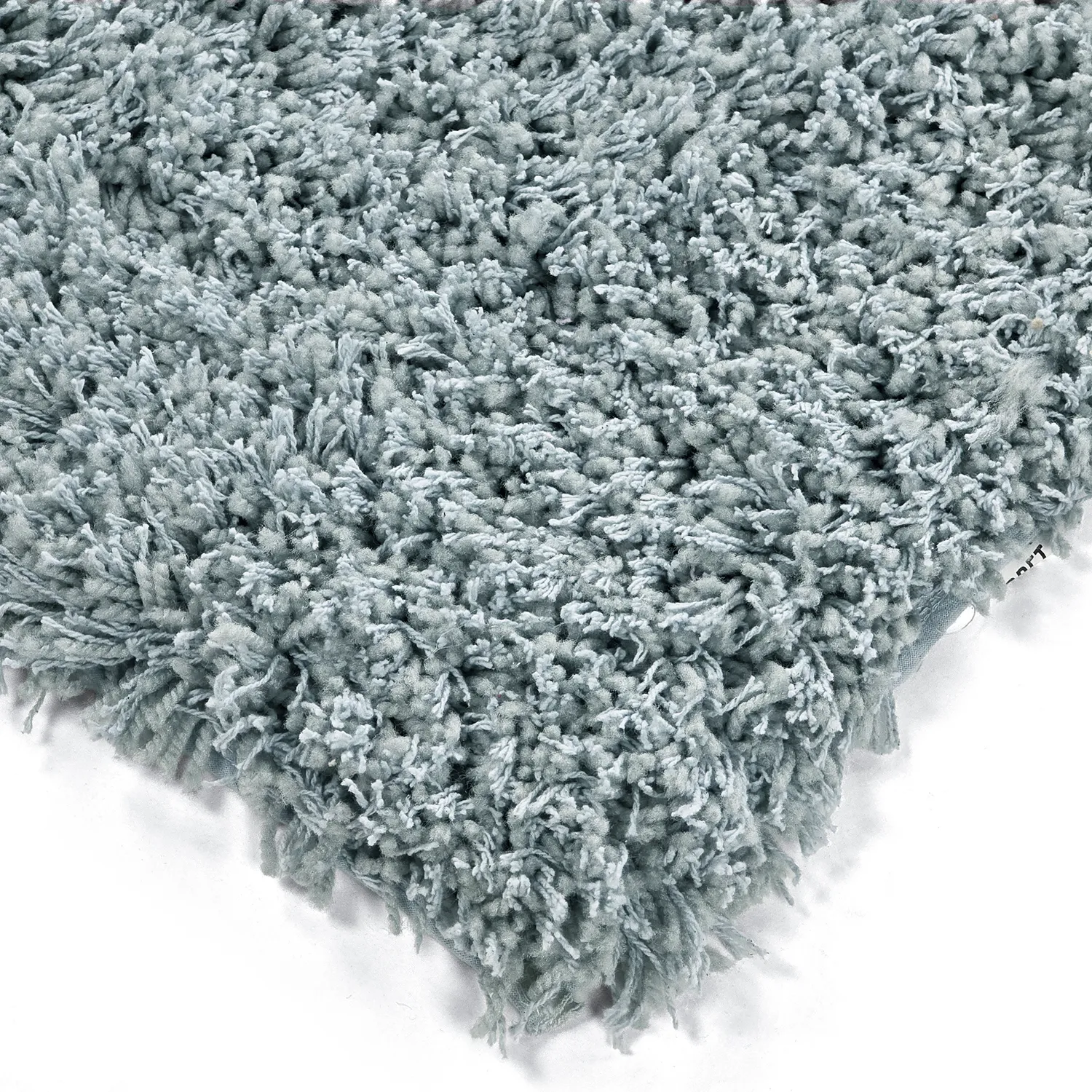 Hoogpolig vloerkleed - Combarro Solid Cotton Shaggy (lichtblauw)