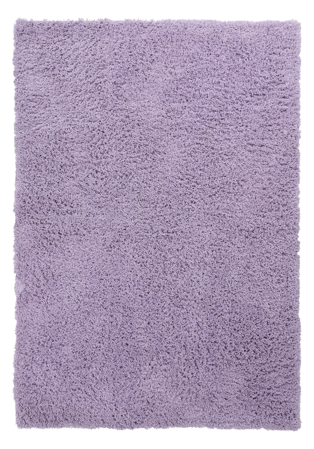 Hoogpolig vloerkleed - Combarro Solid Cotton Shaggy (licht paars)