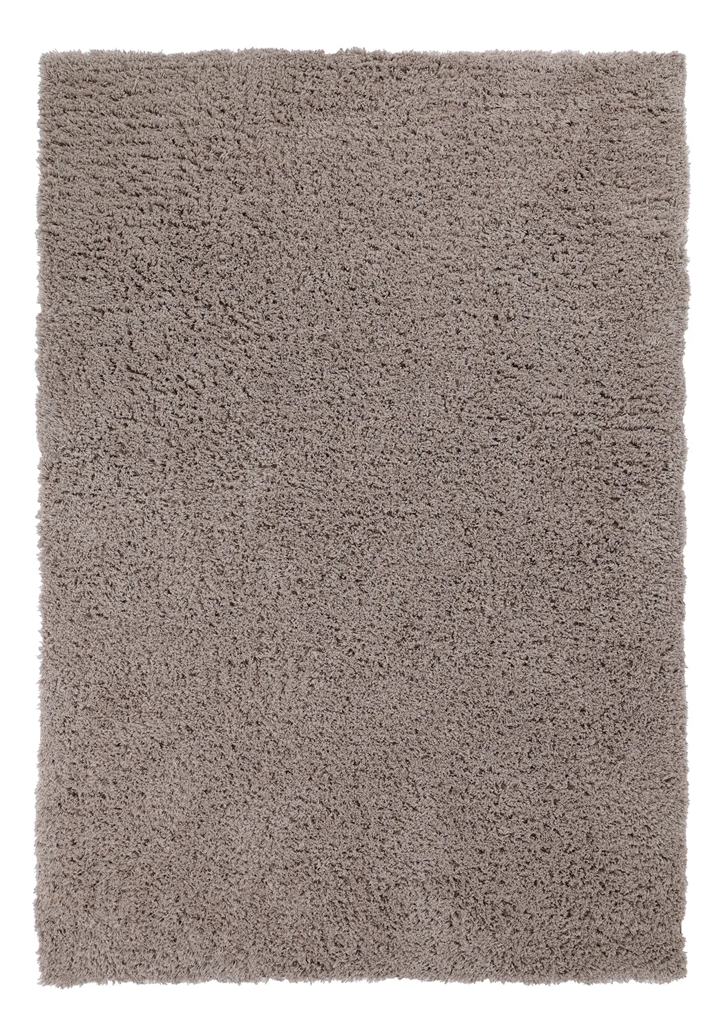 Hoogpolig vloerkleed - Combarro Solid Cotton Shaggy (taupe)