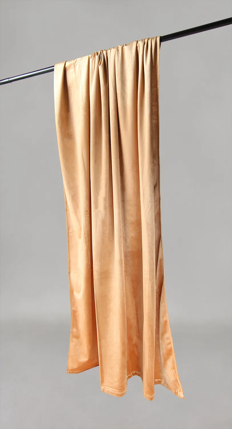 Gordijnen - Fluwelen gordijnen Marlyn (apricot)