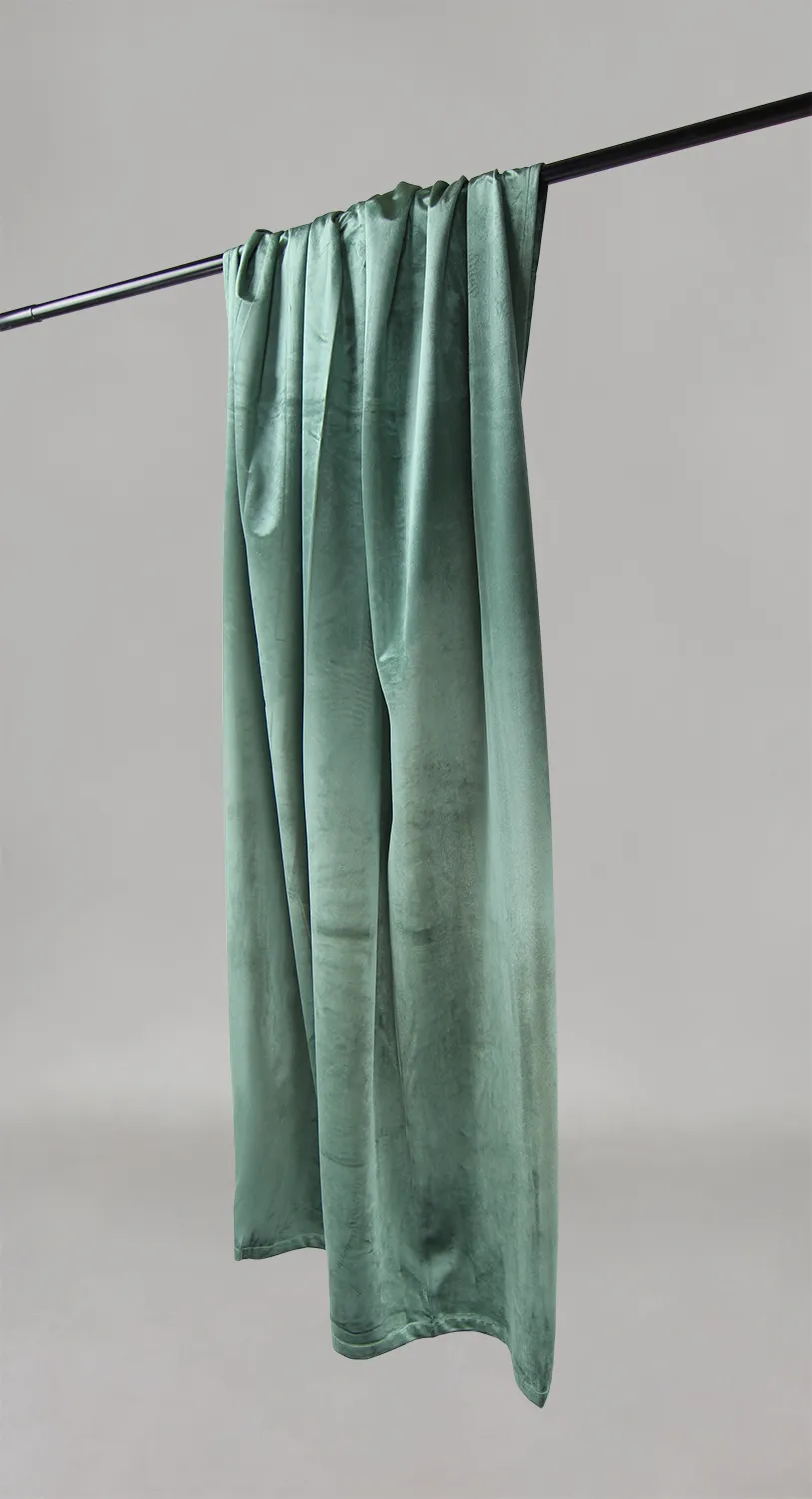 Gordijnen - Fluwelen gordijnen Marlyn (groen)