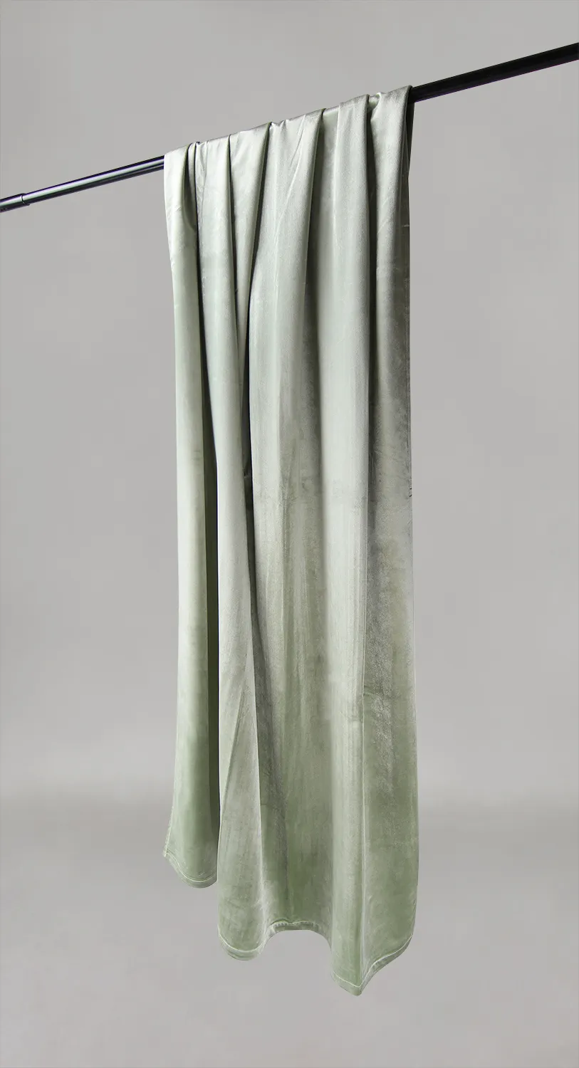 Gordijnen - Fluwelen gordijnen Marlyn (licht groen)