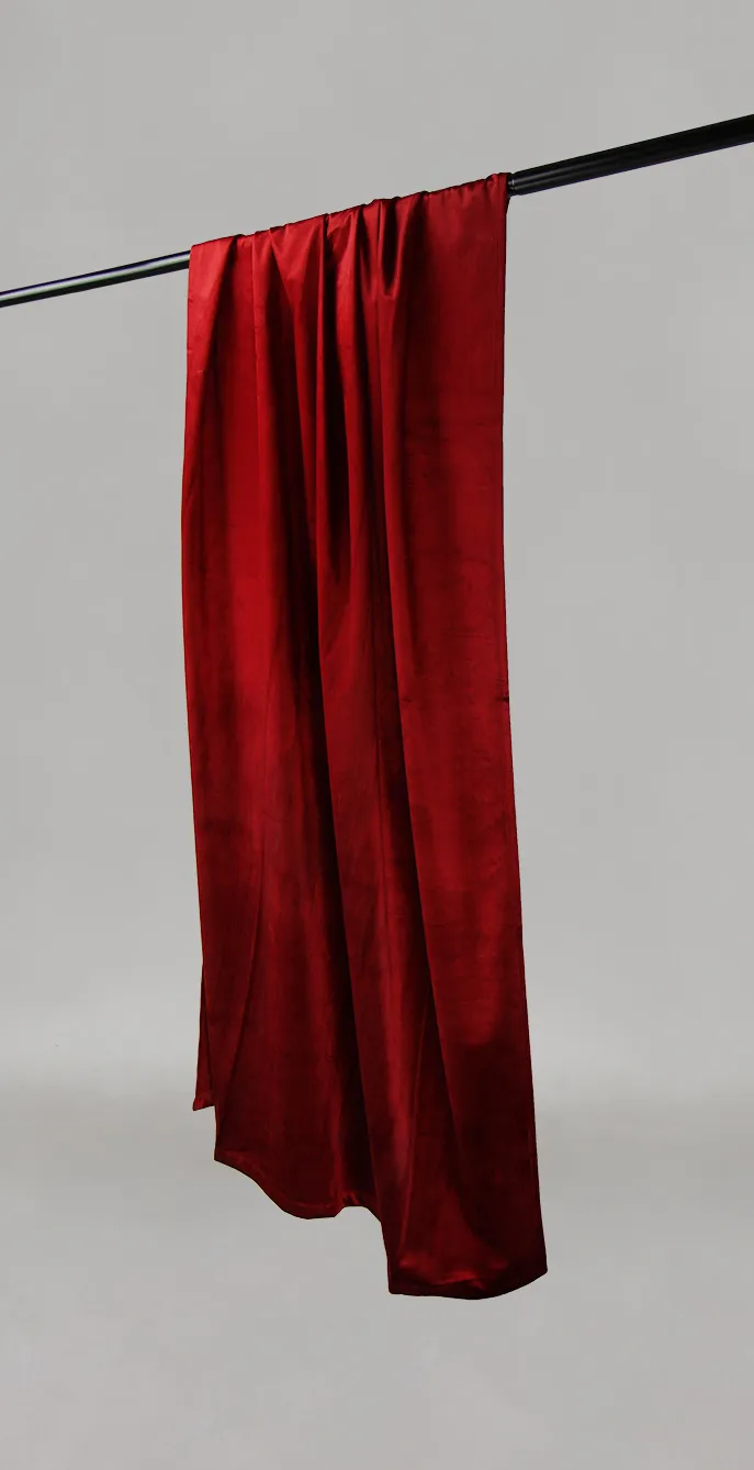 Gordijnen - Fluwelen gordijnen Marlyn (rood)