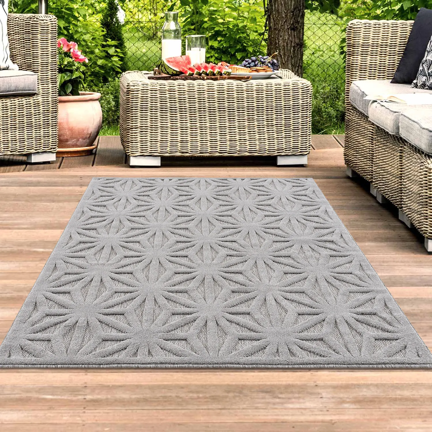 Shaggy Indoor-Outdoor - Preston (grijs)