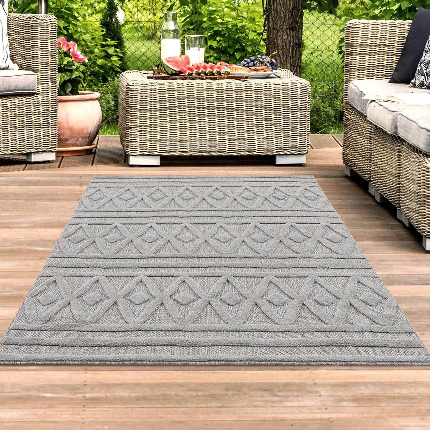 Shaggy Indoor-Outdoor - Chester (grijs)