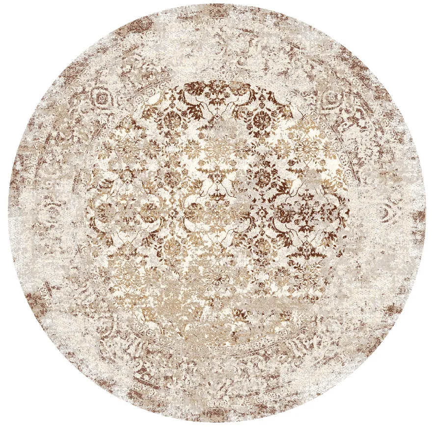 Rond vloerkleed - Denizli (beige)
