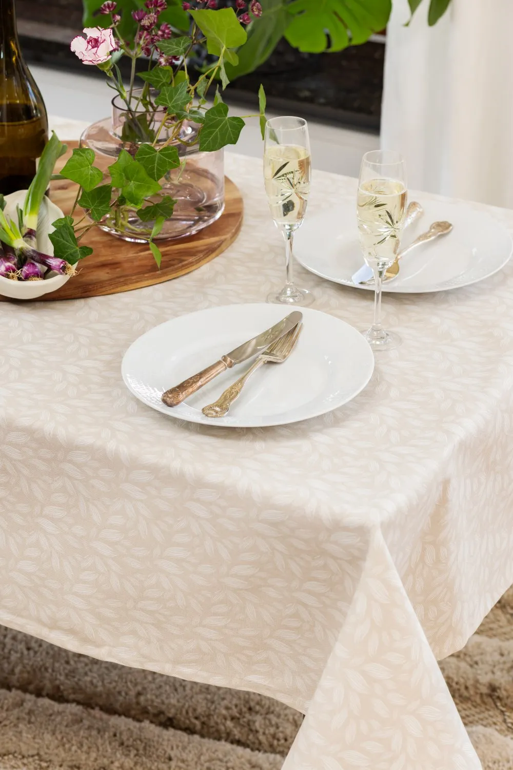 Katoenen tafelkleed - Satu (beige)