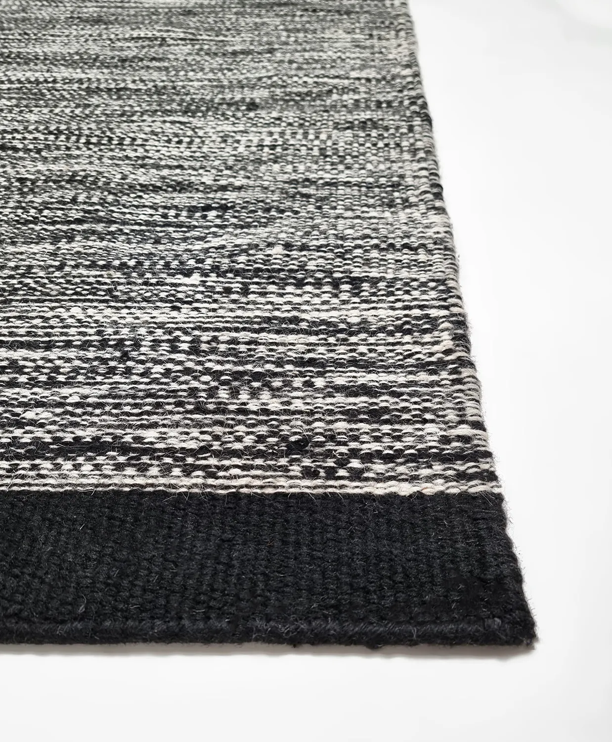 Wollen-vloerkleed - Savona (zwart)