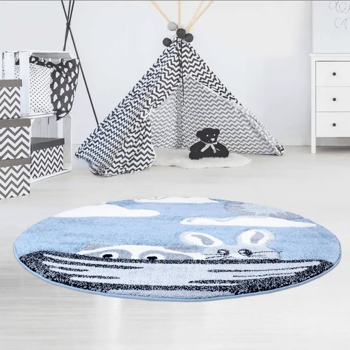 Kindervloerkleed - Bueno Bunny (blauw)