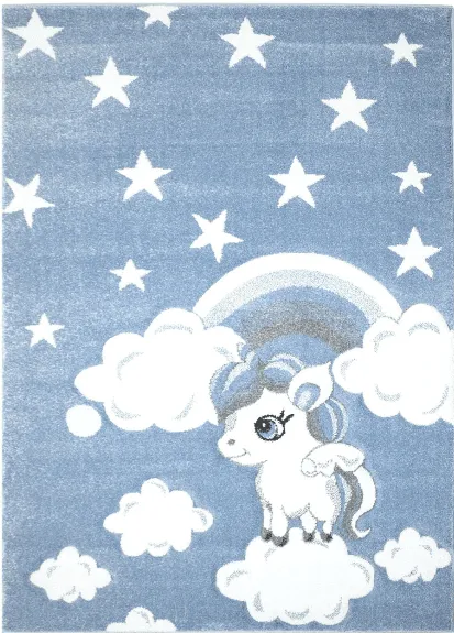 Kindervloerkleed - Bueno Ponny (blauw)