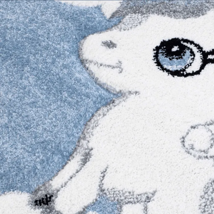 Kindervloerkleed - Bueno Ponny (blauw)