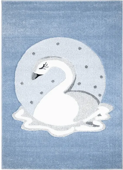 Kindervloerkleed - Bueno Swan (blauw)