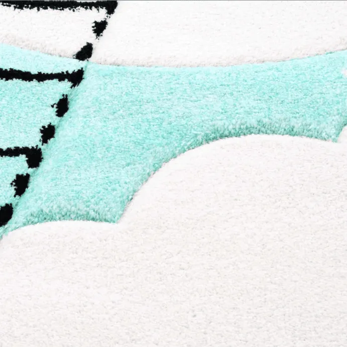 Kindervloerkleed - Bueno Moon (turkoois)