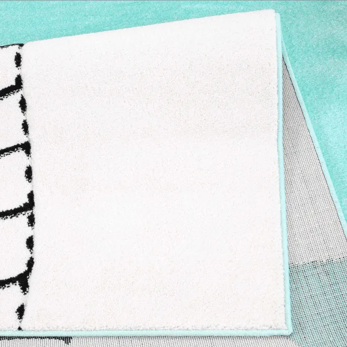 Kindervloerkleed - Bueno Moon (turkoois)