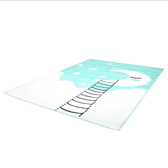 Kindervloerkleed - Bueno Moon (turkoois)