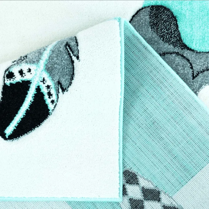 Kindervloerkleed - Bueno Indian Bear (turkoois)