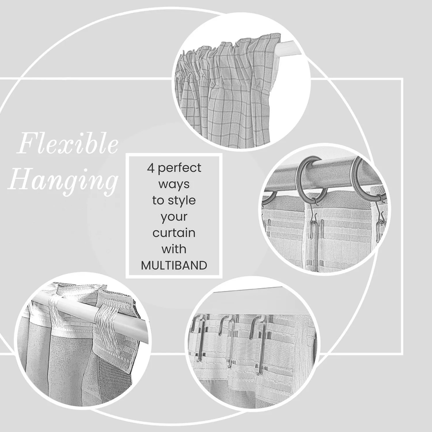 Gordijnen 2-pack - Katoenen gordijnen Selena (turkoois)