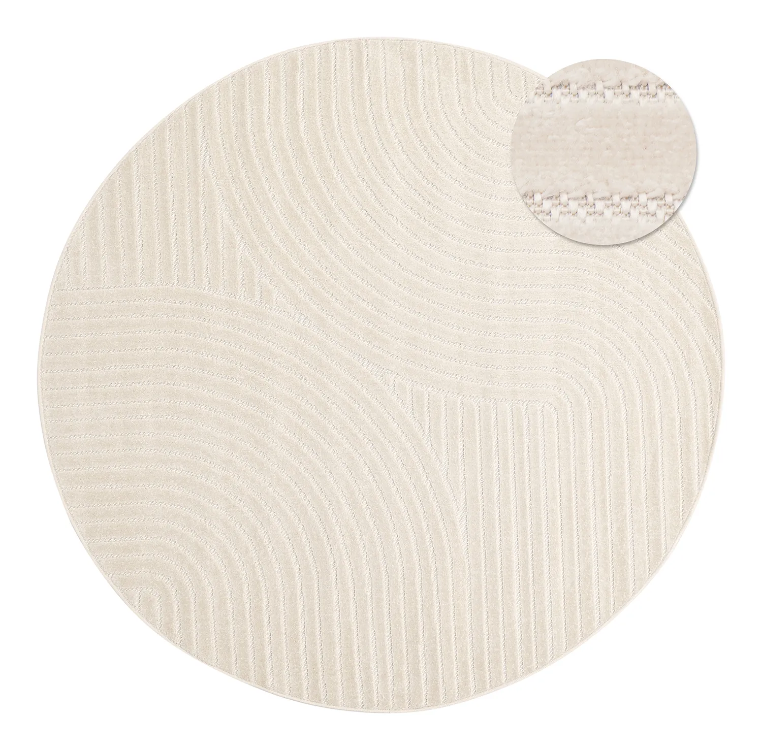 Ronde vloerkleden - Devon (cream)