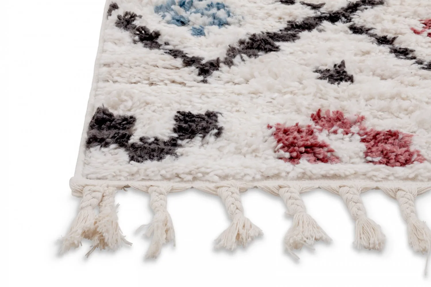 Hoogpolig vloerkleed - Siena (beige/multi)