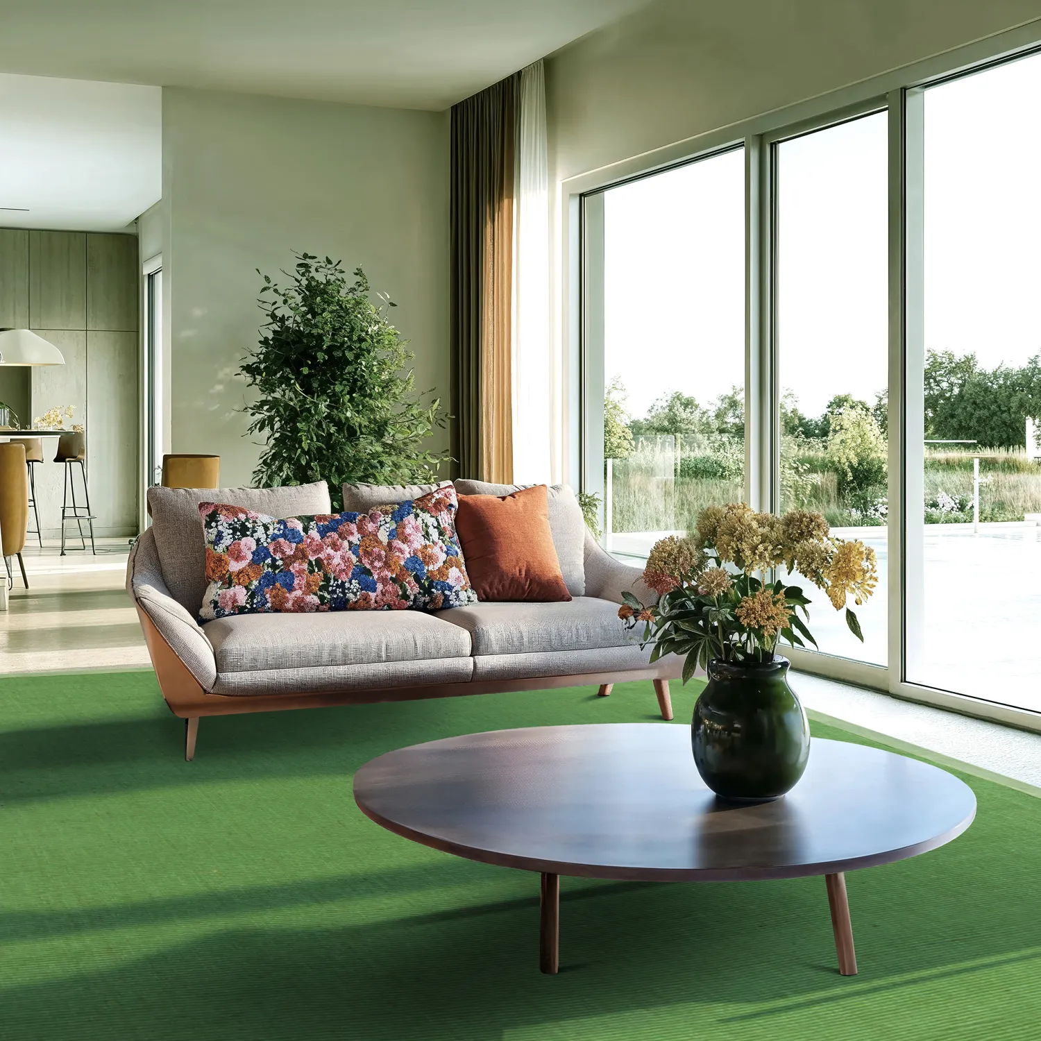 Sisal-vloerkleed - Agave (groen)