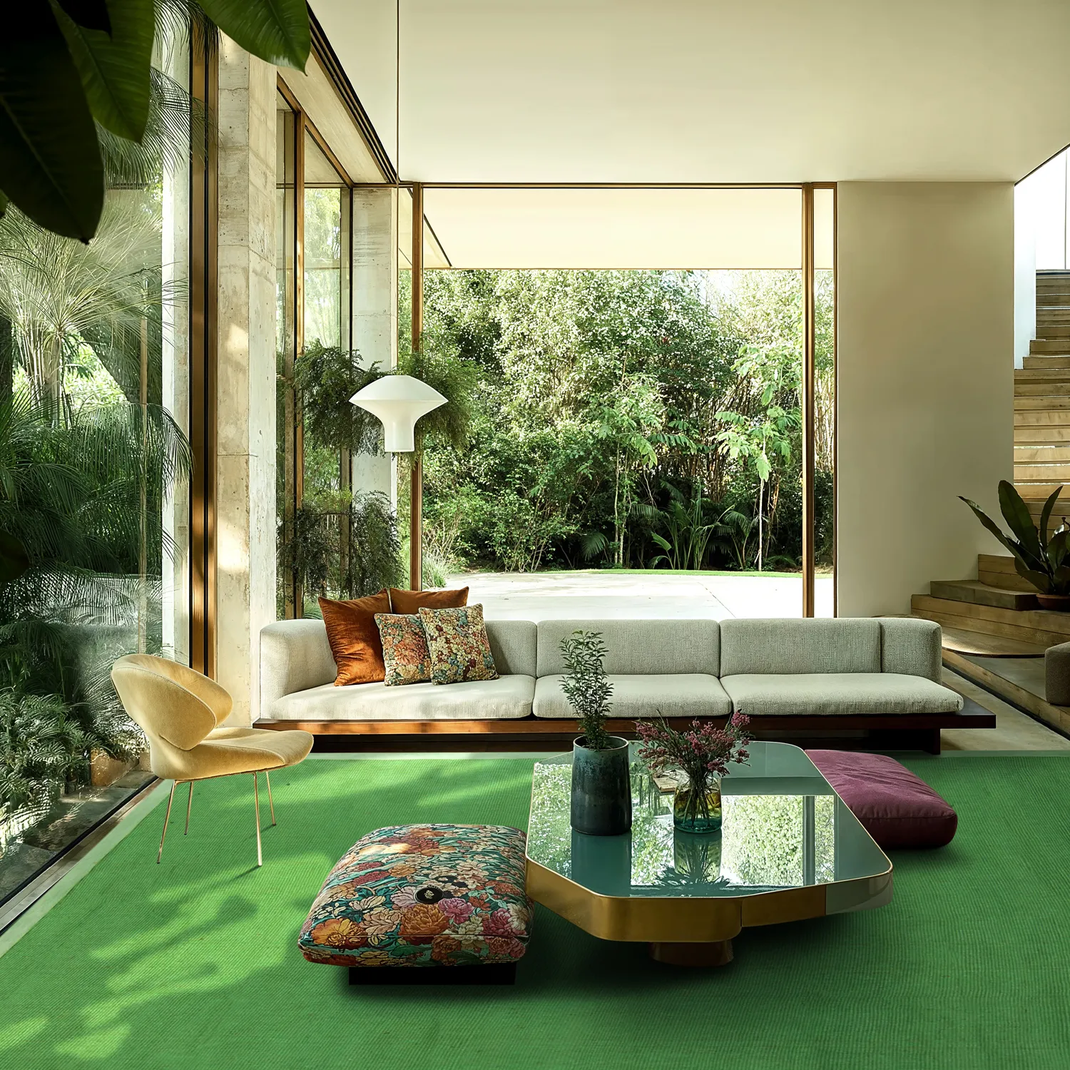 Sisal-vloerkleed - Agave (groen)