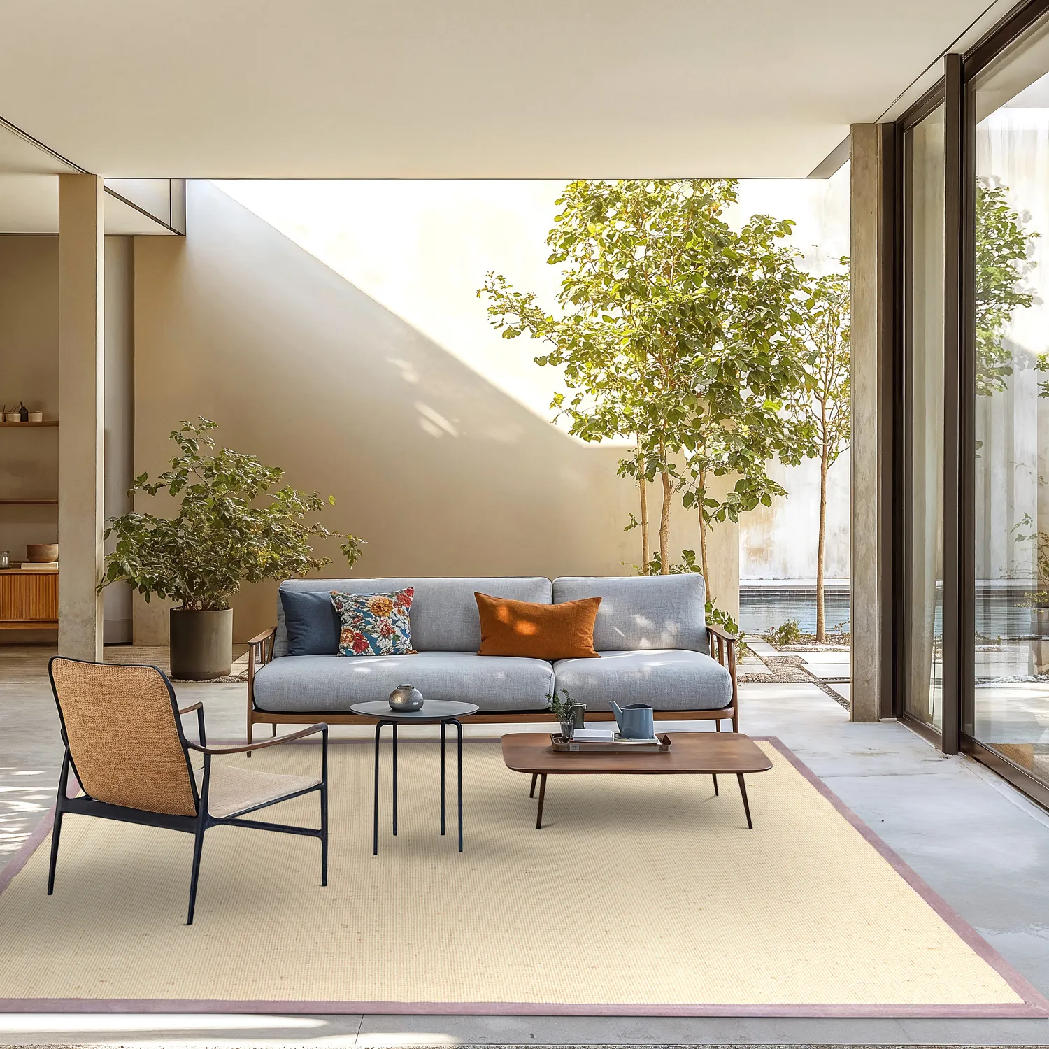 Sisal-vloerkleed - Agave (natuur/bruin)