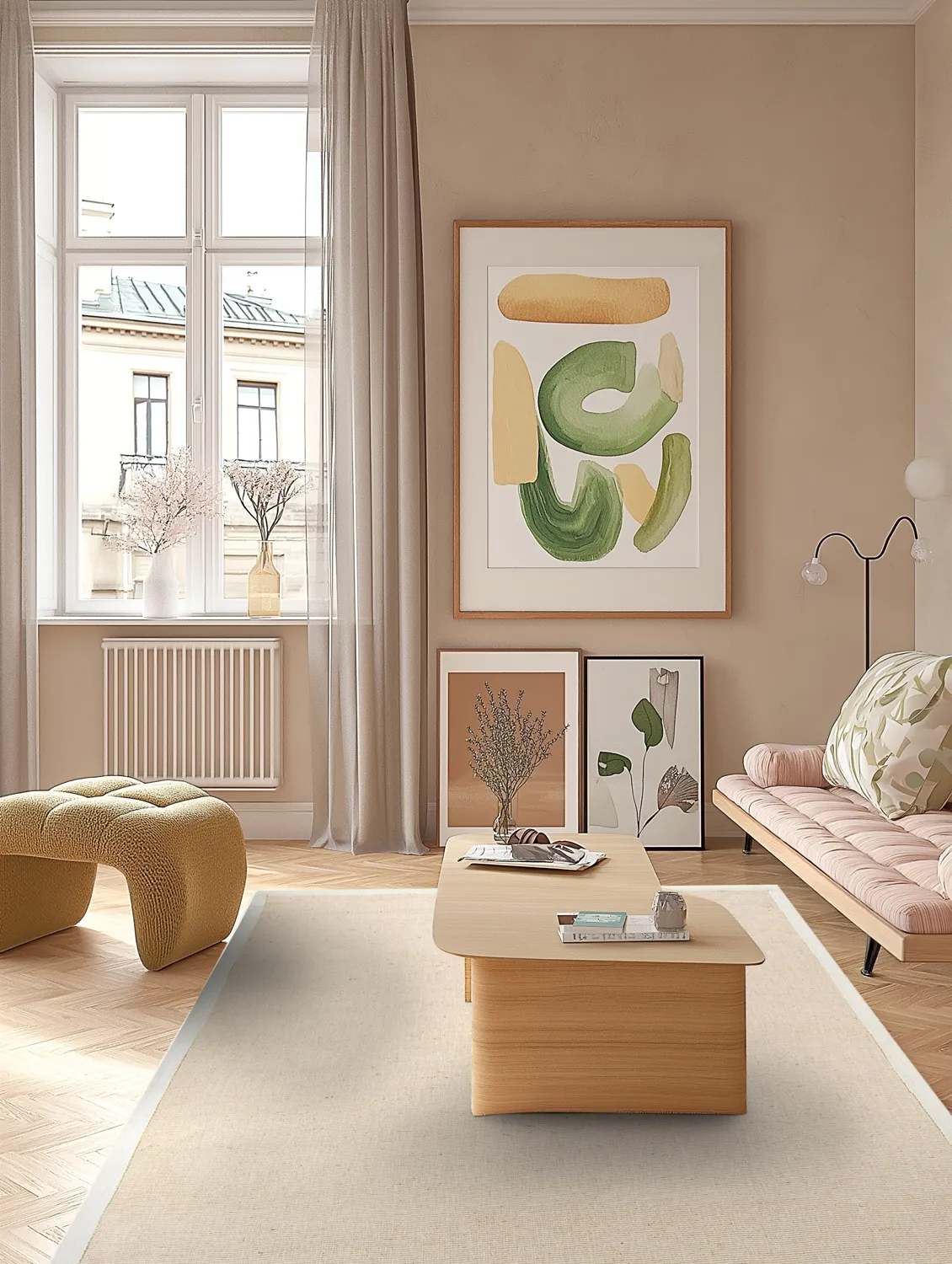 Sisal-vloerkleed - Agave (beige/grijs)