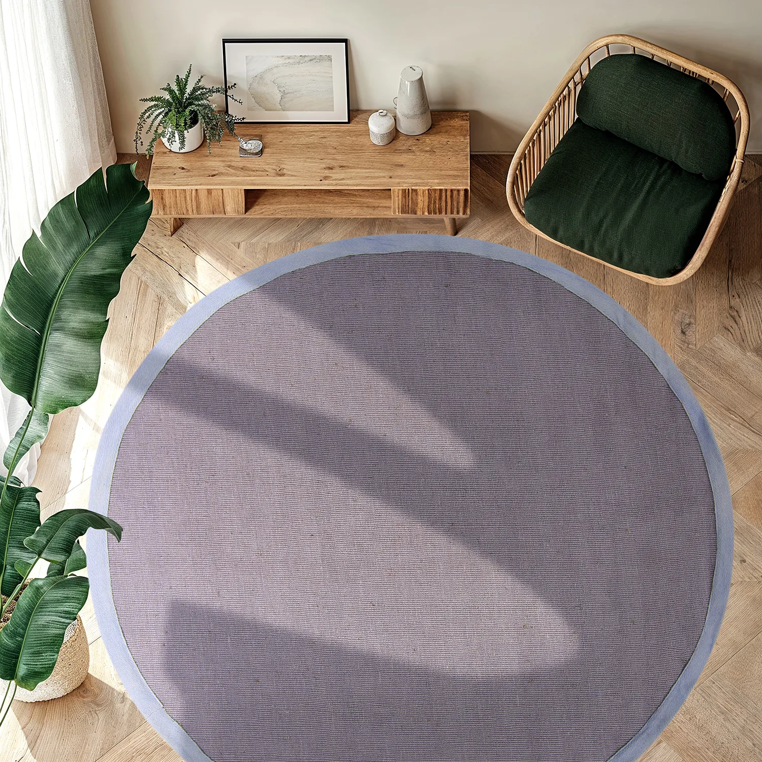 Ronde vloerkleden (sisal) - Agave (grijs)