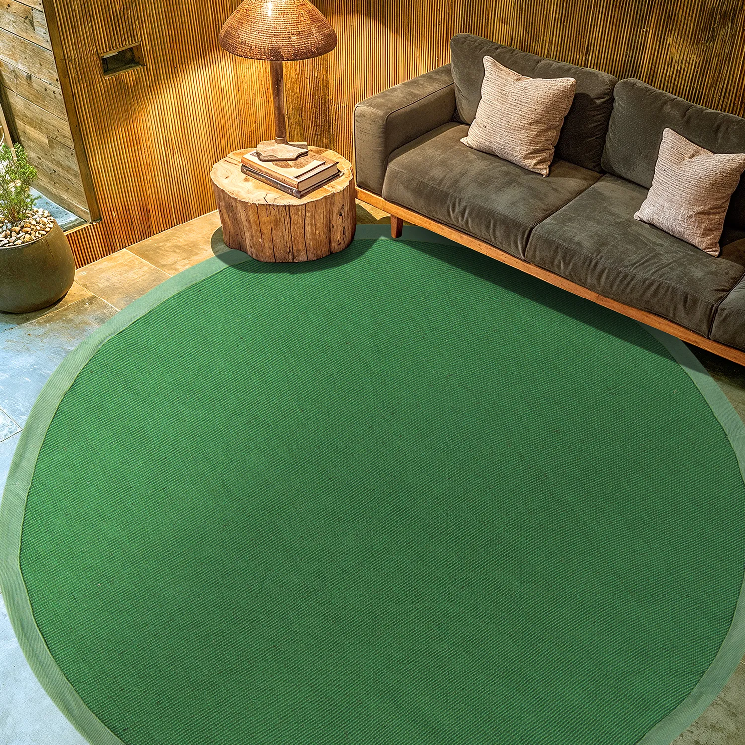 Ronde vloerkleden (sisal) - Agave (groen)