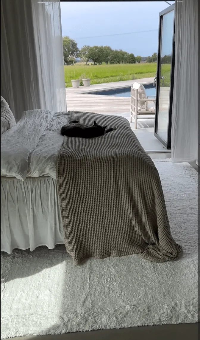 Hoogpolig vloerkleed - Ebba Natural Cotton Shaggy (offwhite)