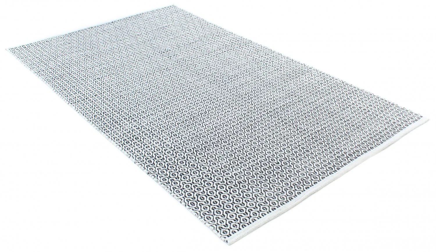 Wollen-vloerkleed - Snowshill (zwart/wit)