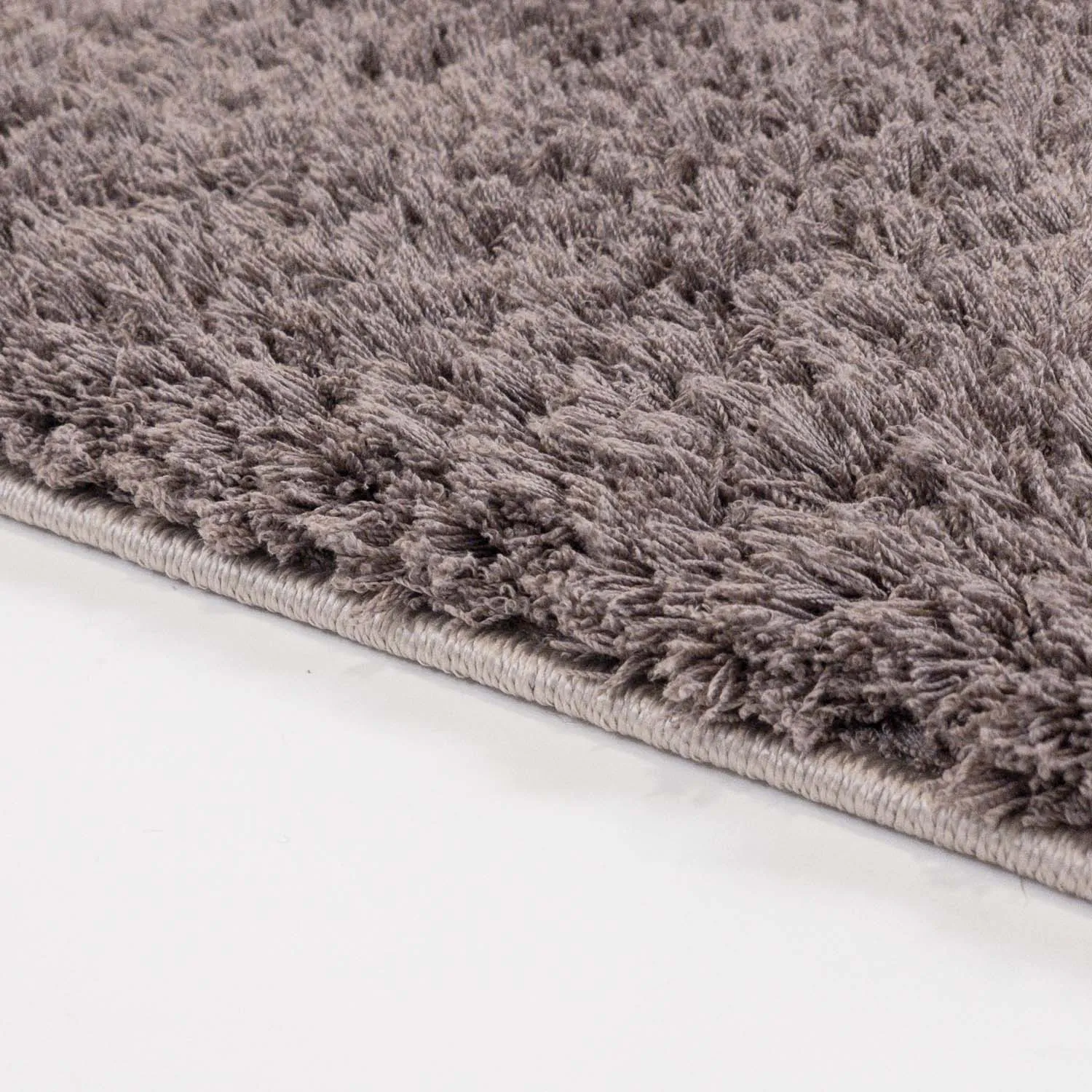 Hoogpolig vloerkleed - Soft Shine (bruin)