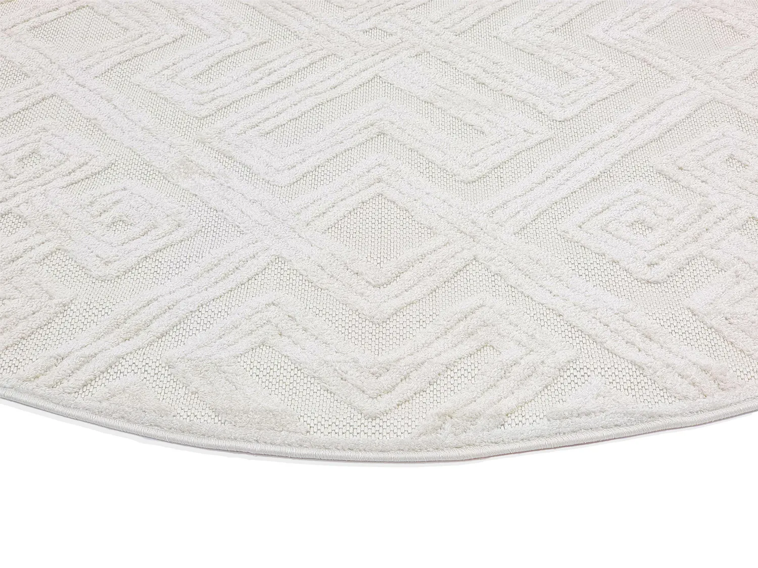 Ronde vloerkleden - Indoor/Outdoor Shirley (cream)