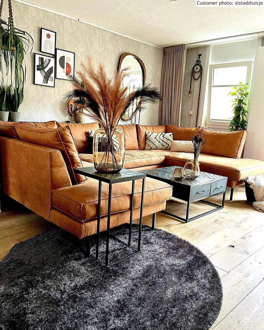 Ronde vloerkleden - Cosy (antraciet)