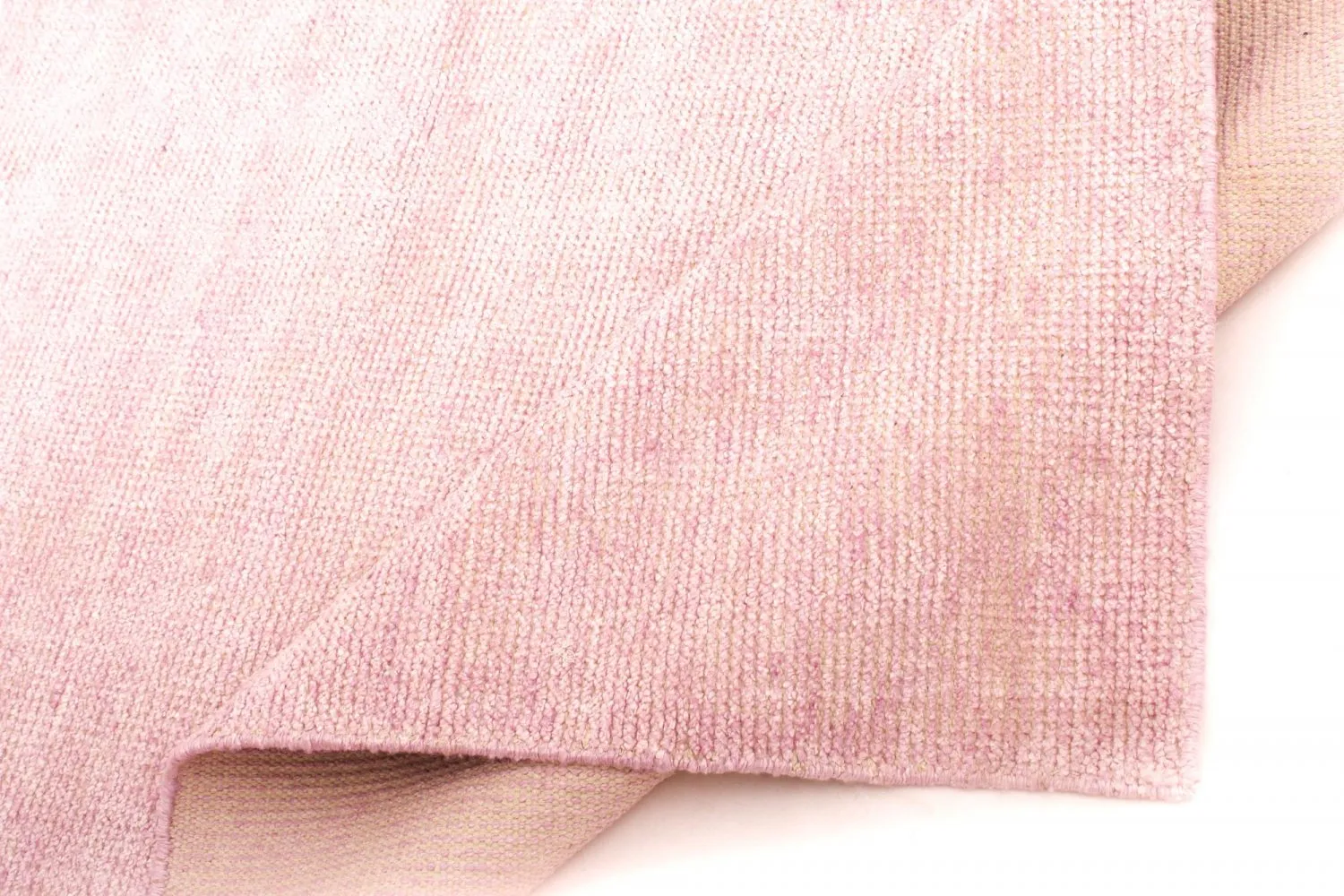 Bamboo silk-vloerkleed - Faliraki (lichtroze)