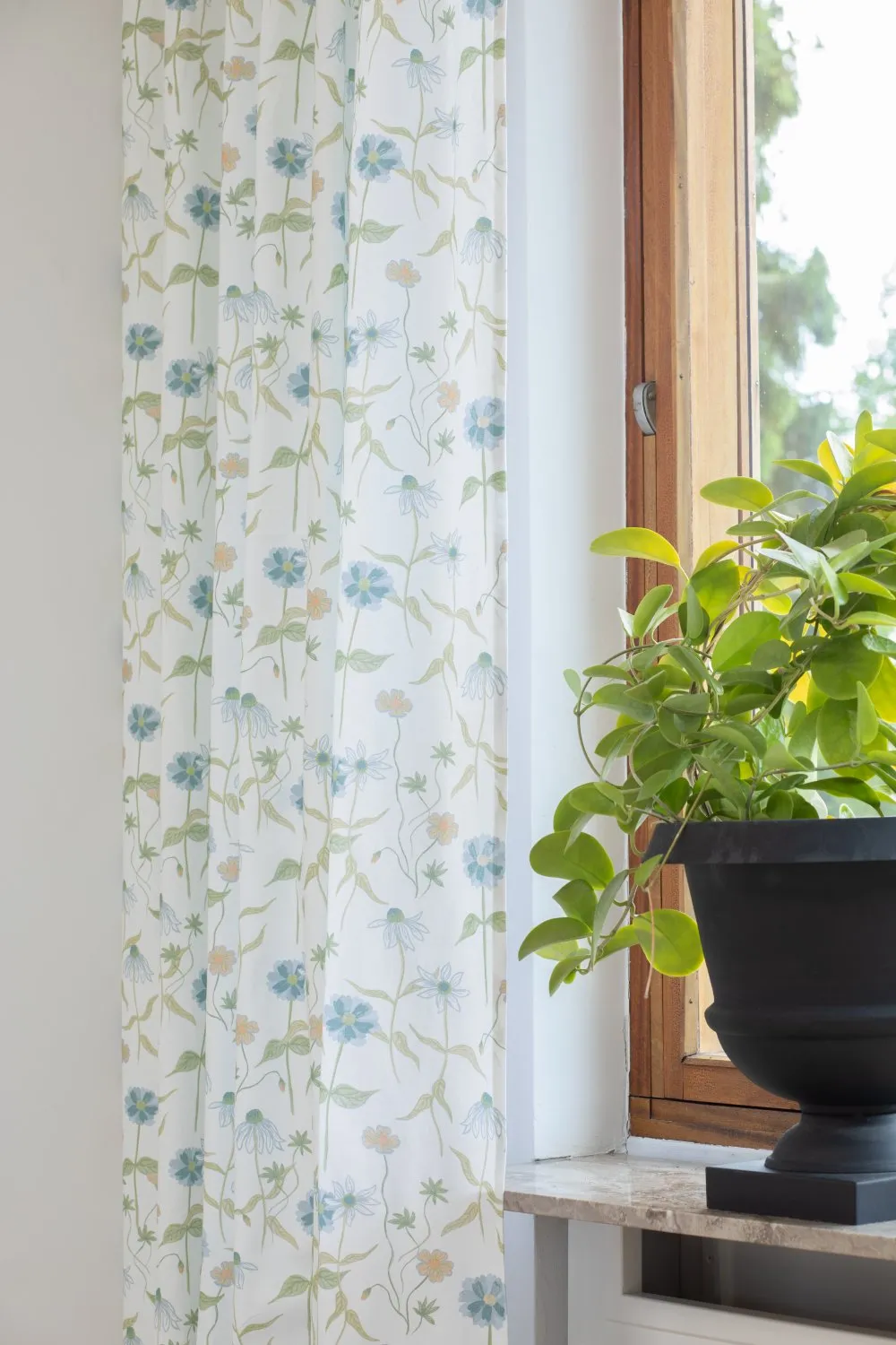 Gordijnen - Katoenen gordijn Sweetie (blauw)