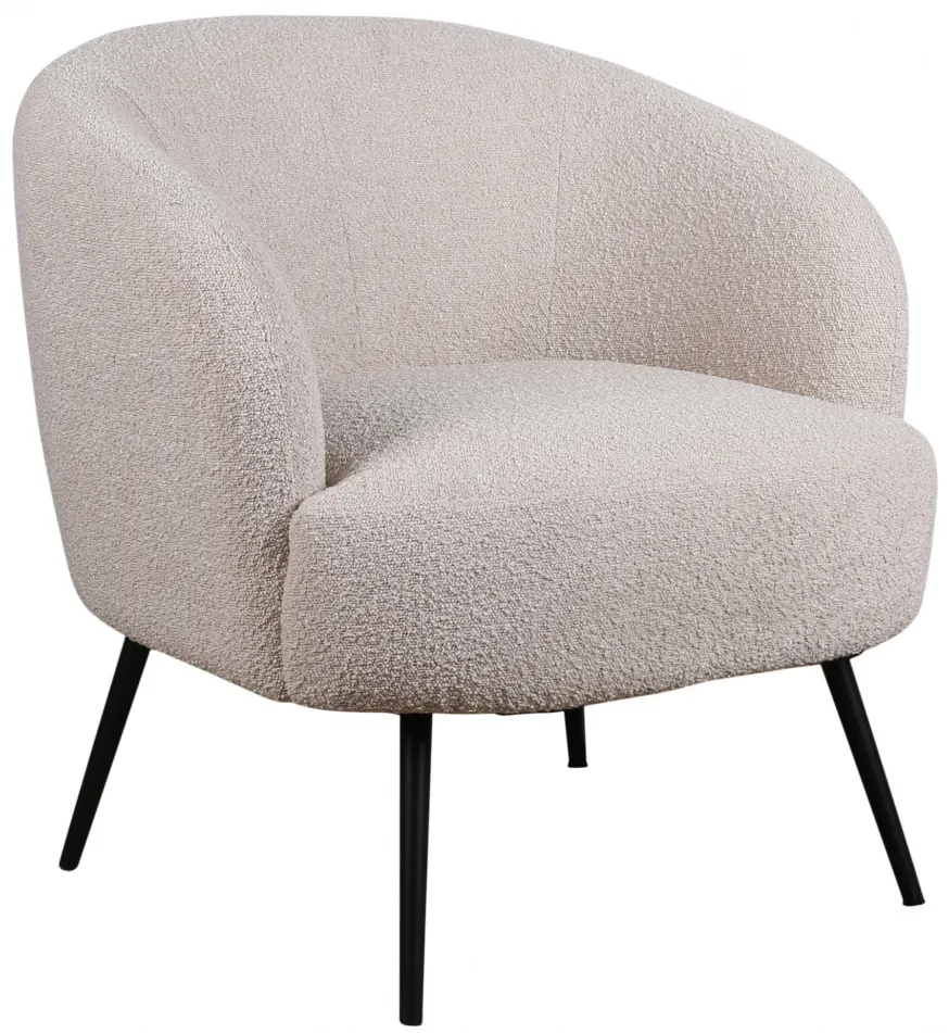 Fauteuil - Capri (beige/bouclé)