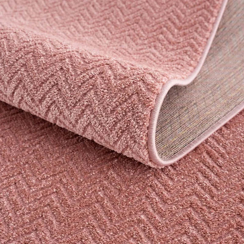 Hoogpolig vloerkleed - Pandora (rosa)
