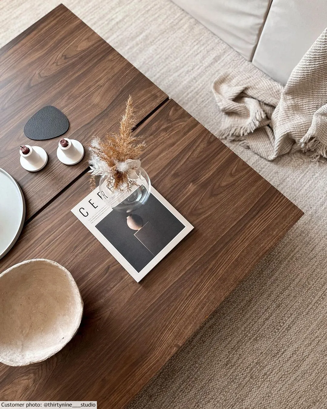 Wollen-vloerkleed - Dhurry (natuur)