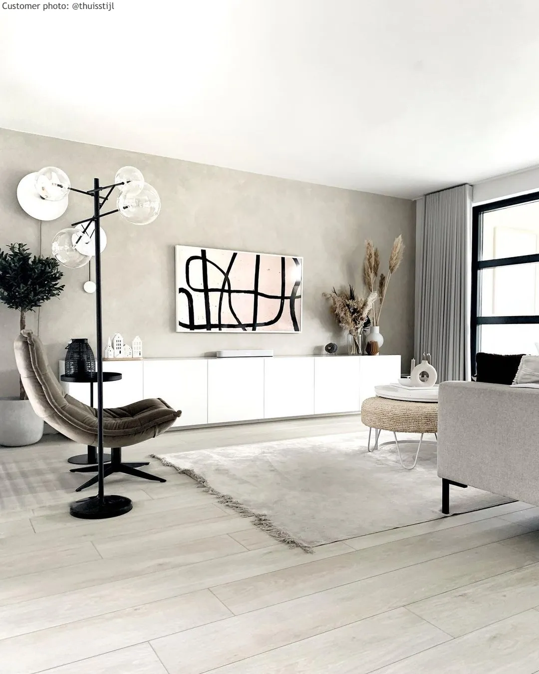 Wilton - Art Silk (lichtgrijs/beige)