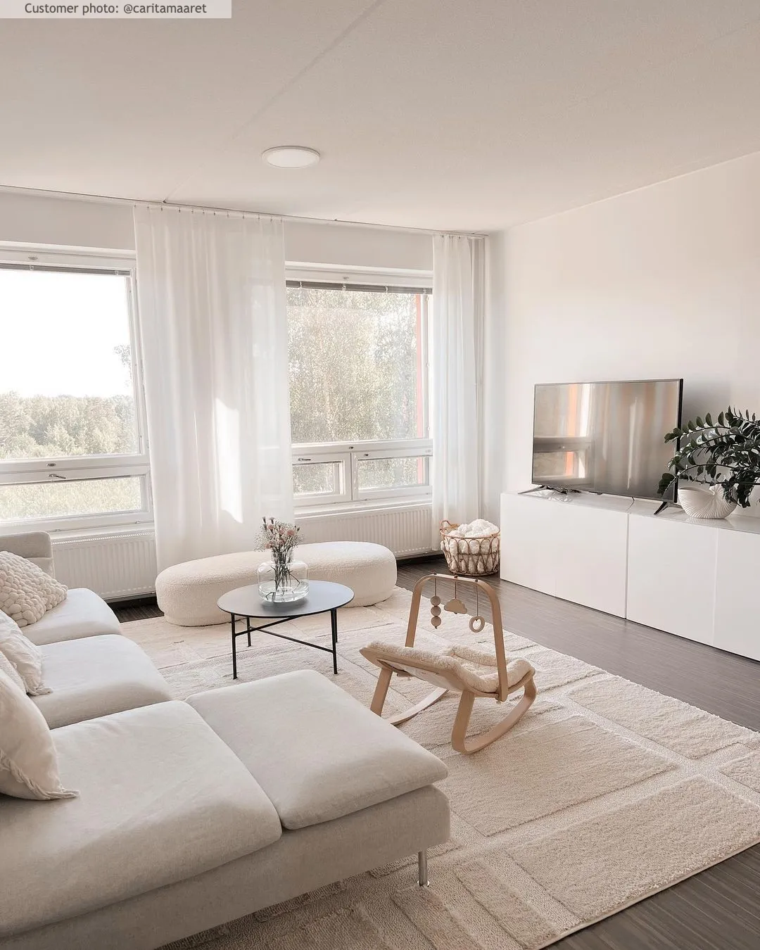 Hoogpolig vloerkleed - Tillie (offwhite)