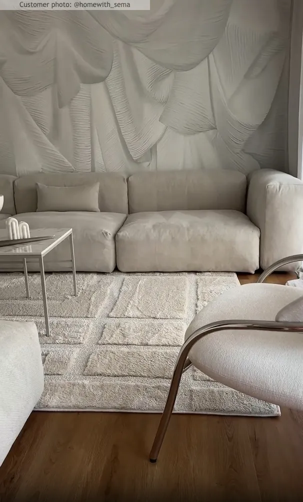 Hoogpolig vloerkleed - Tillie (offwhite)