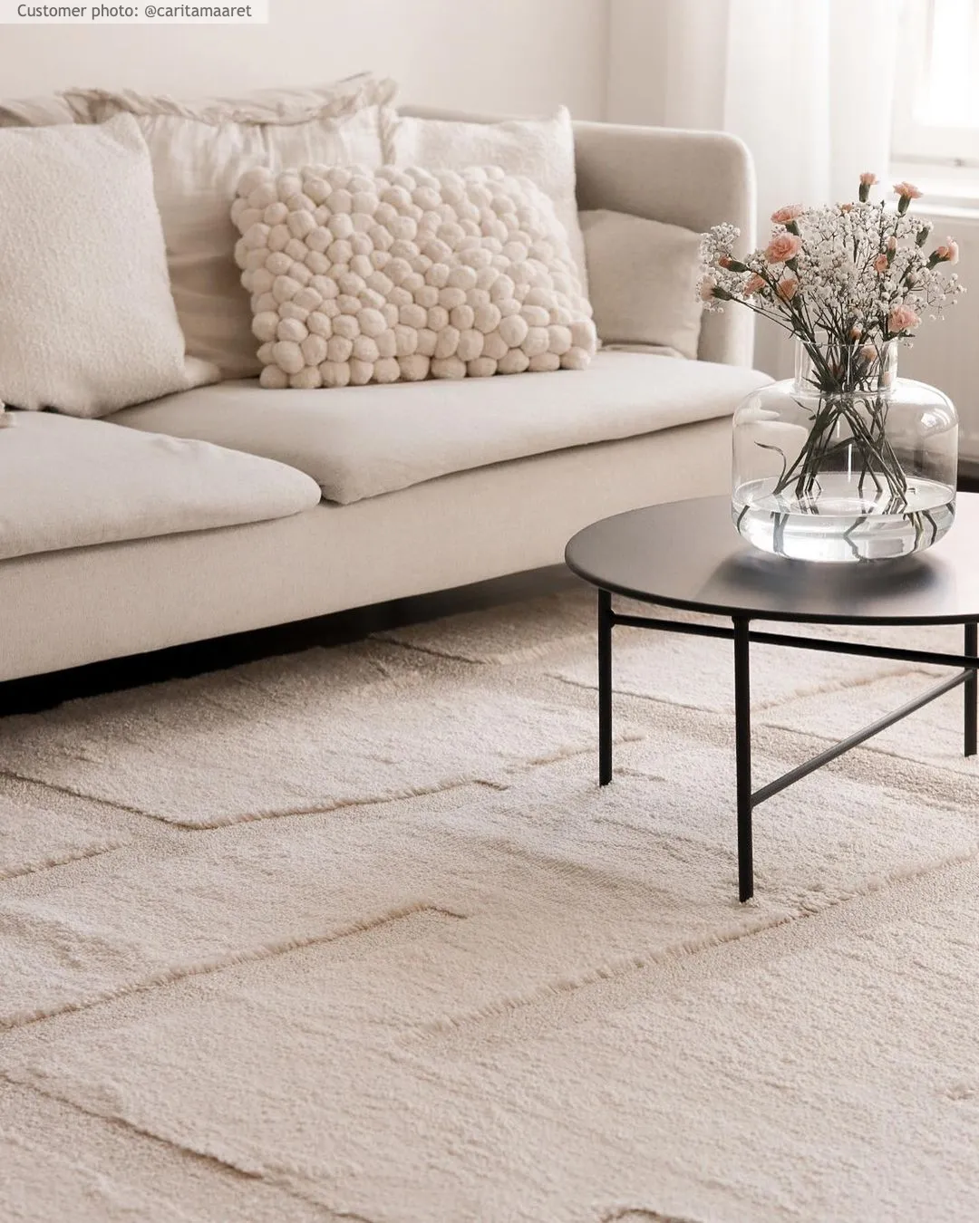 Hoogpolig vloerkleed - Tillie (offwhite)