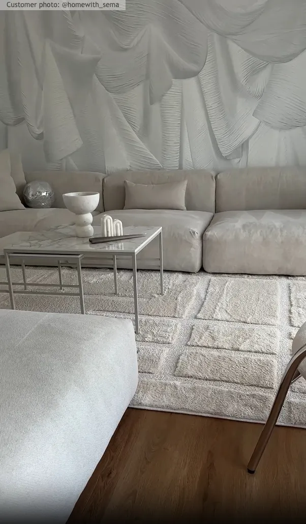 Hoogpolig vloerkleed - Tillie (offwhite)