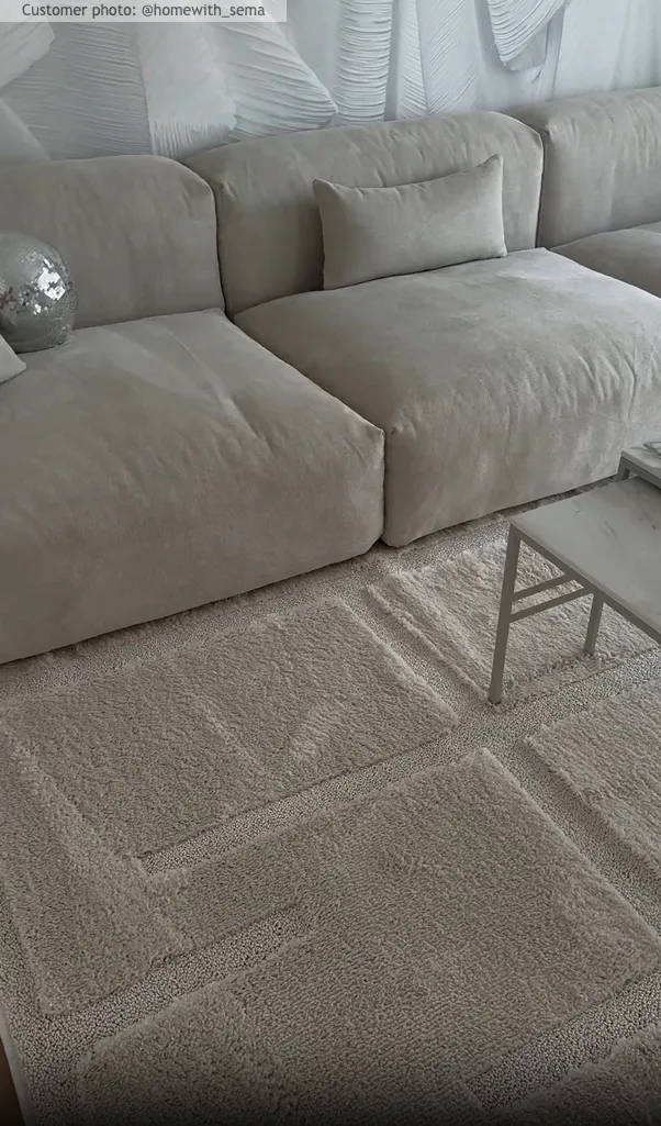 Hoogpolig vloerkleed - Tillie (offwhite)