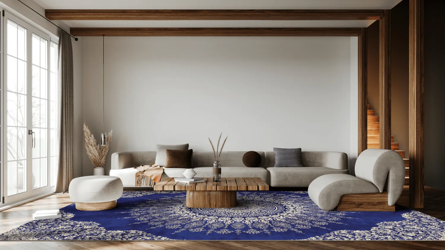 Wilton - Sandrigo (blauw/beige)