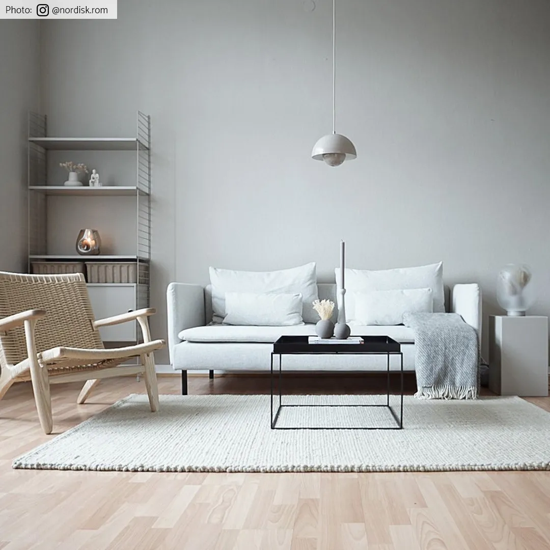 Wollen-vloerkleed - Avafors Wool Bubble (beige)