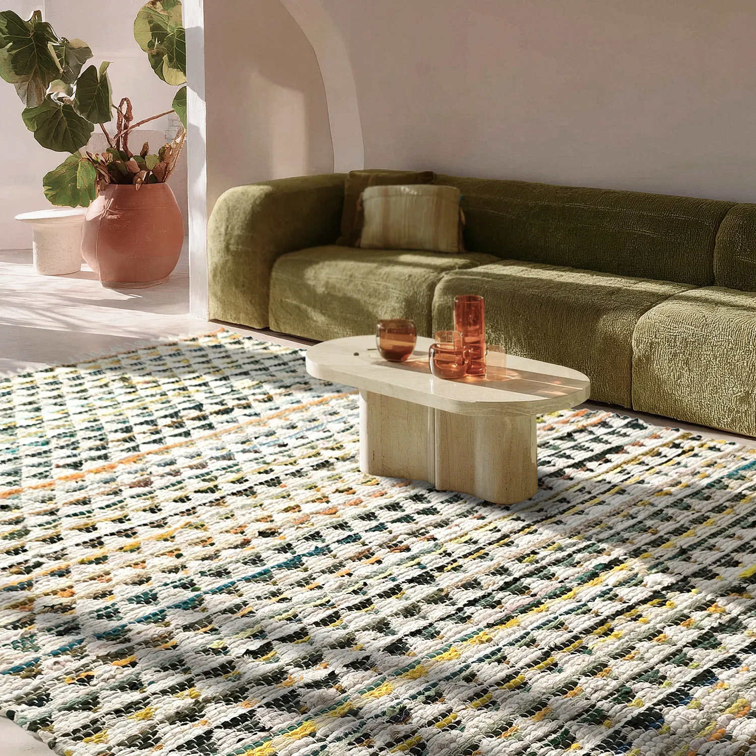 Voddenkleed - Lindby (geel/multi)