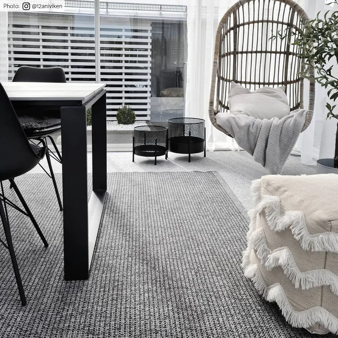 Vloerkleden voor binnen en buiten - Tromsø (antraciet)